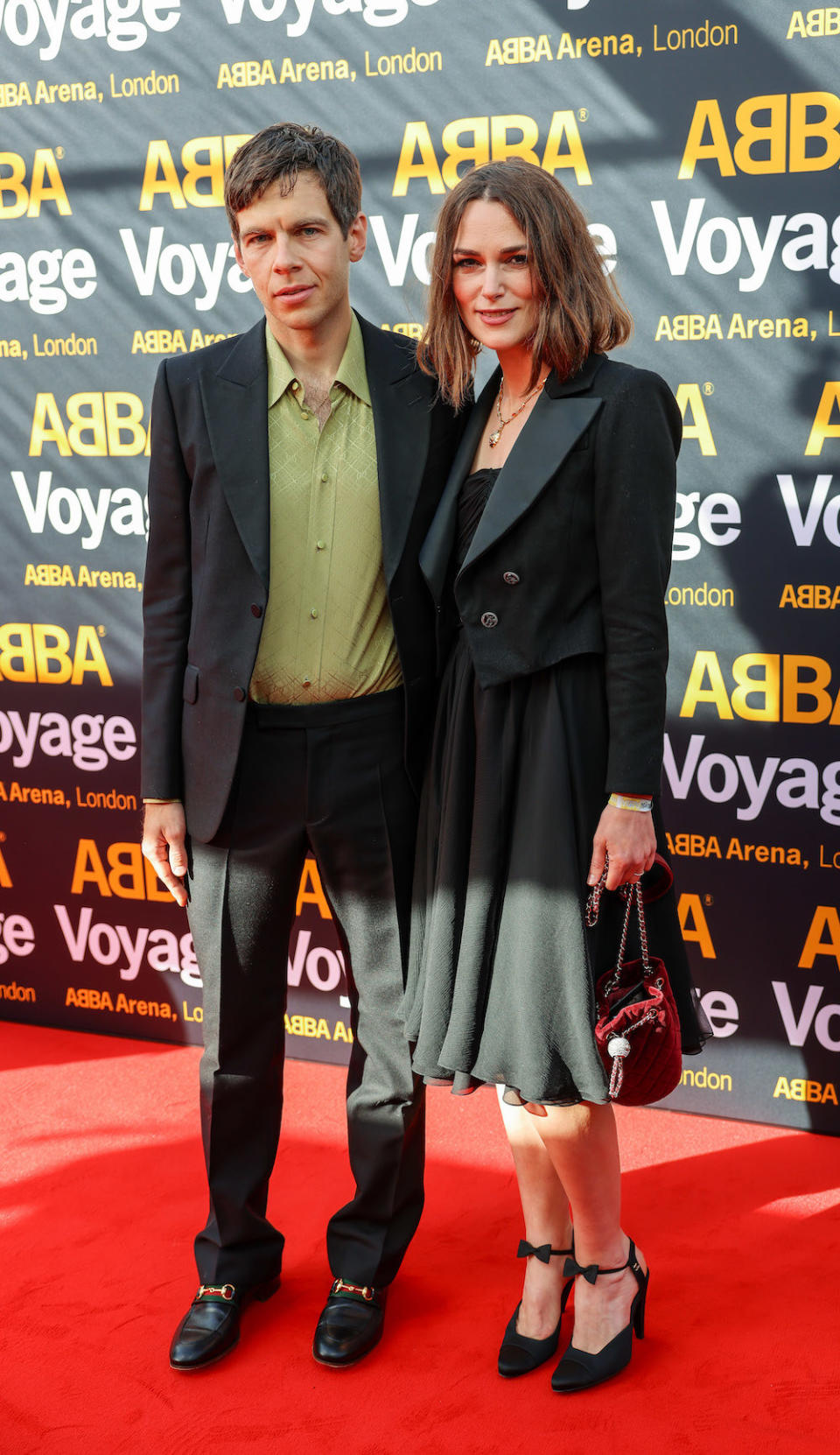 James Klaxon and Keira Knightley on the red carpet