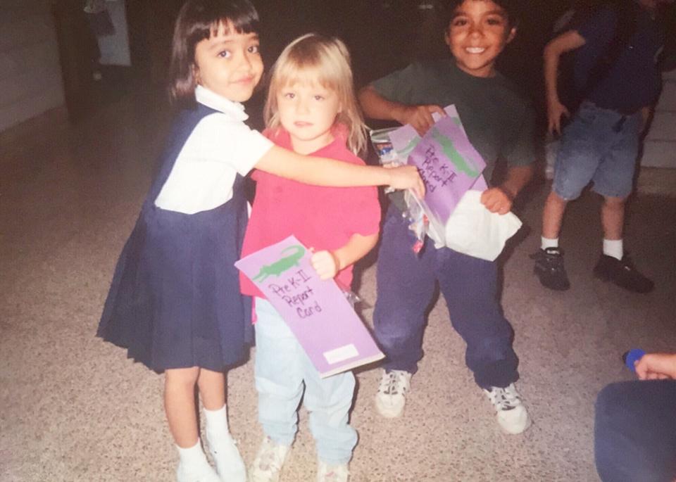 Karla Perez on her last day of pre-K with her first school friend. (Photo: Courtesy of Karla Perez)