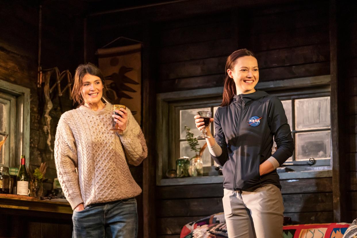 <p>Gemma Arterton and Lydia Wilson in Walden</p> (Johan Persson)