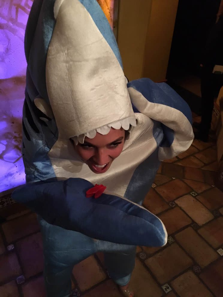 A shark/dolphin eating Swedish fish! (Photo: Chris Harrison)