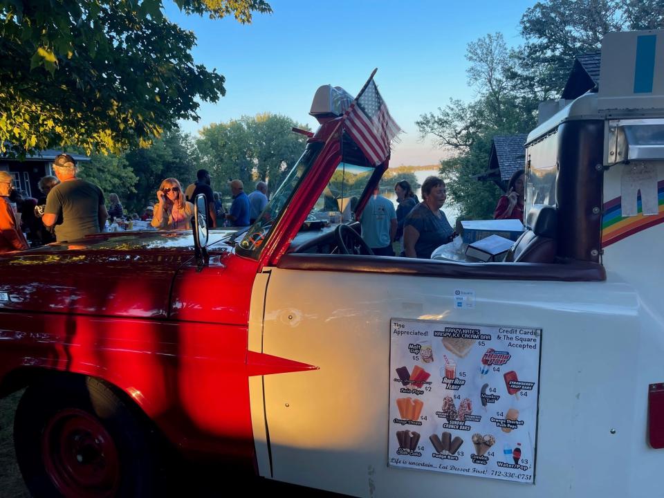 This 1967 Ford F-250 is owned by Bob and Kate Shaw of Spirit Lake. Tourists in the Wahpeton, Iowa area near West Lake Okoboji often see the couple selling ice cream treats during the summer season.