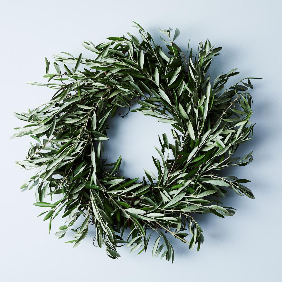 16) Dried Wild Olive Wreath