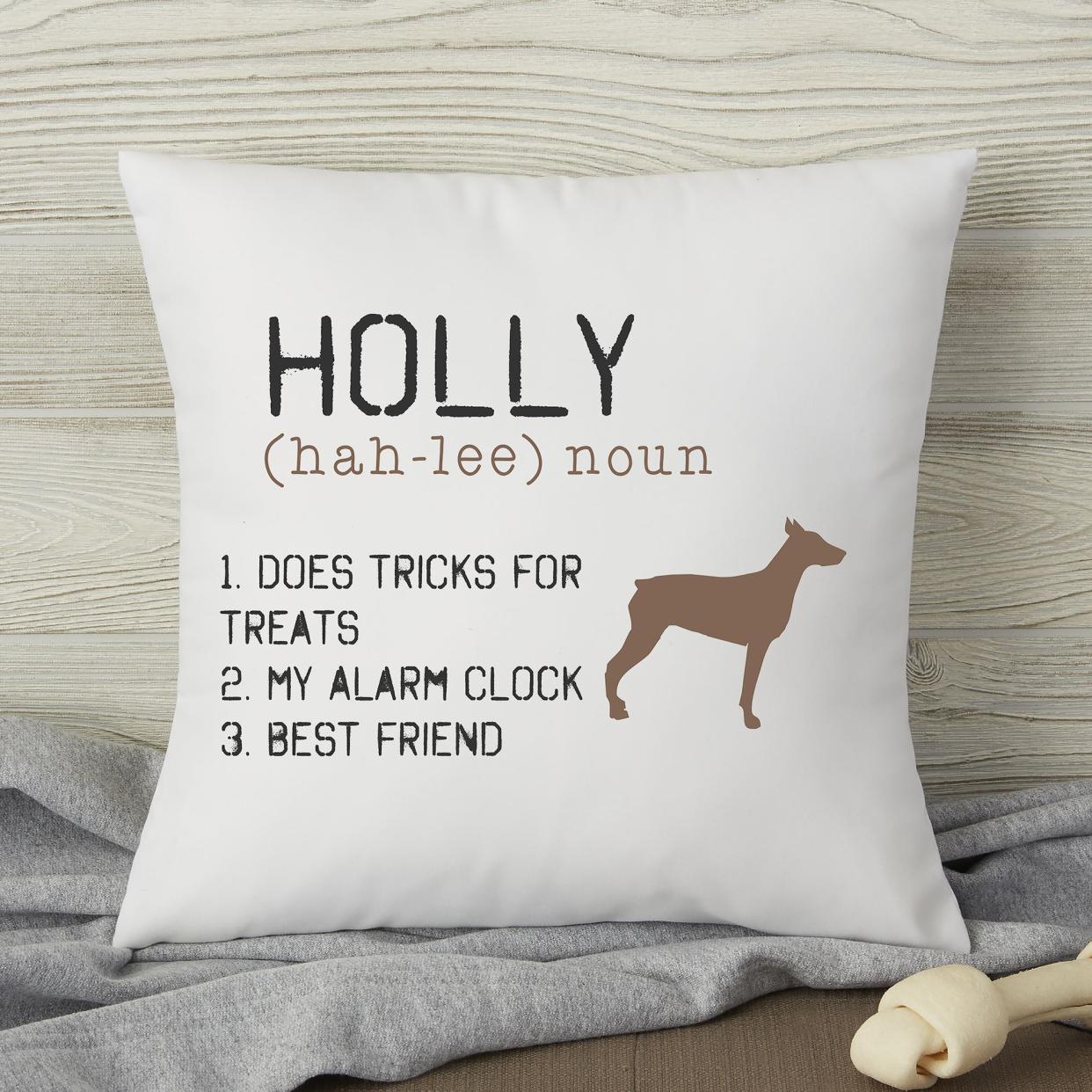 Definition of My Dog Personalized Pillow