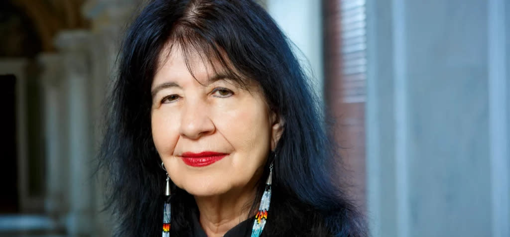 Joy Harjo inside the Library of Congress building. (Photo by Shawn Miller/Library of Congress)