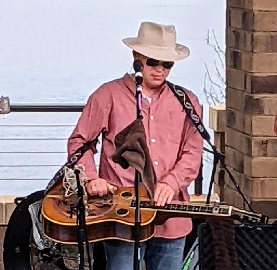 Gaven Largent was the fireworks launcher with his Dobro breaks. Tyminski said "Gaven's as bluegrass as they come."