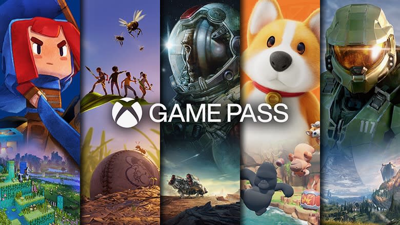  A promo image for Xbox Game Pass. 