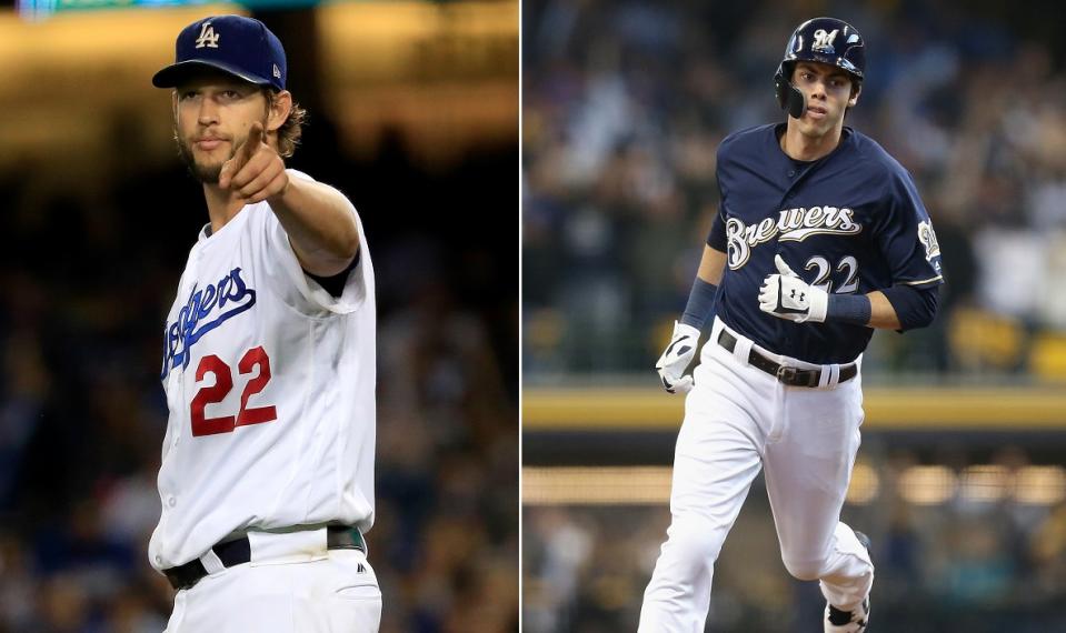 Clayton Kershaw of the Dodgers and Christian Yelich of the Brewers hope to lead their teams to the elusive World Series.