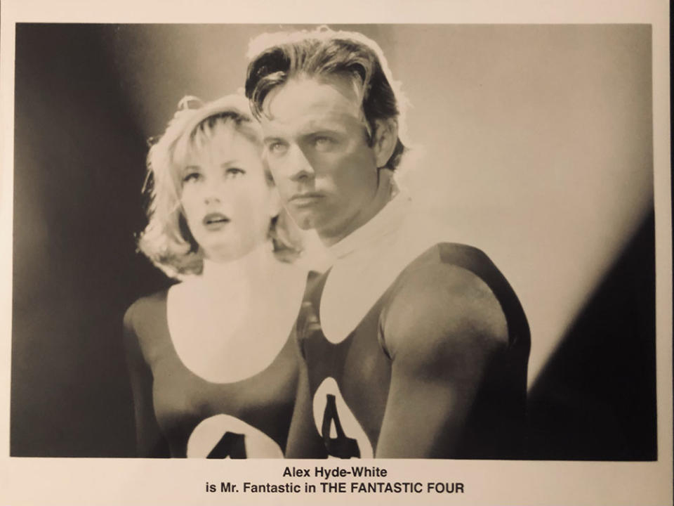 A theatrical card for ‘The Fantastic Four’ featuring Hyde-White and Staab. - Credit: Courtesy of Alex Hyde-White