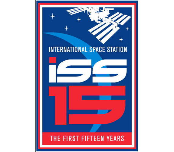 Official logo celebrating the International Space Station's first 15 years.