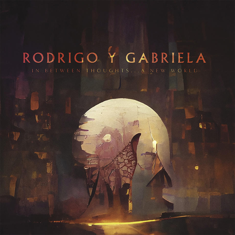 En esta imagen proporcionada por ATO Records la portada de "In Between Thoughts... A New World" de Rodrigo Sánchez y Gabriela Quintero. (ATO Records vía AP)