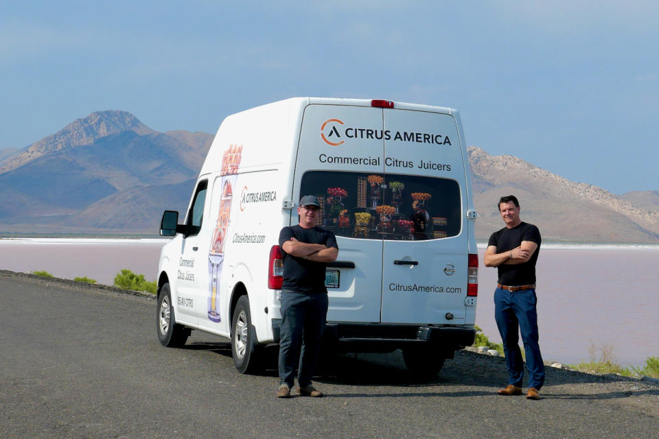 <i>Brian Framson (Left), Jay Gardner (Right), Juice Mobile (Center). Near Salt Lake City. (2021)</i><br><i>Picture: Brian Framson, Panasonic Lumix, Tri-pod.</i>