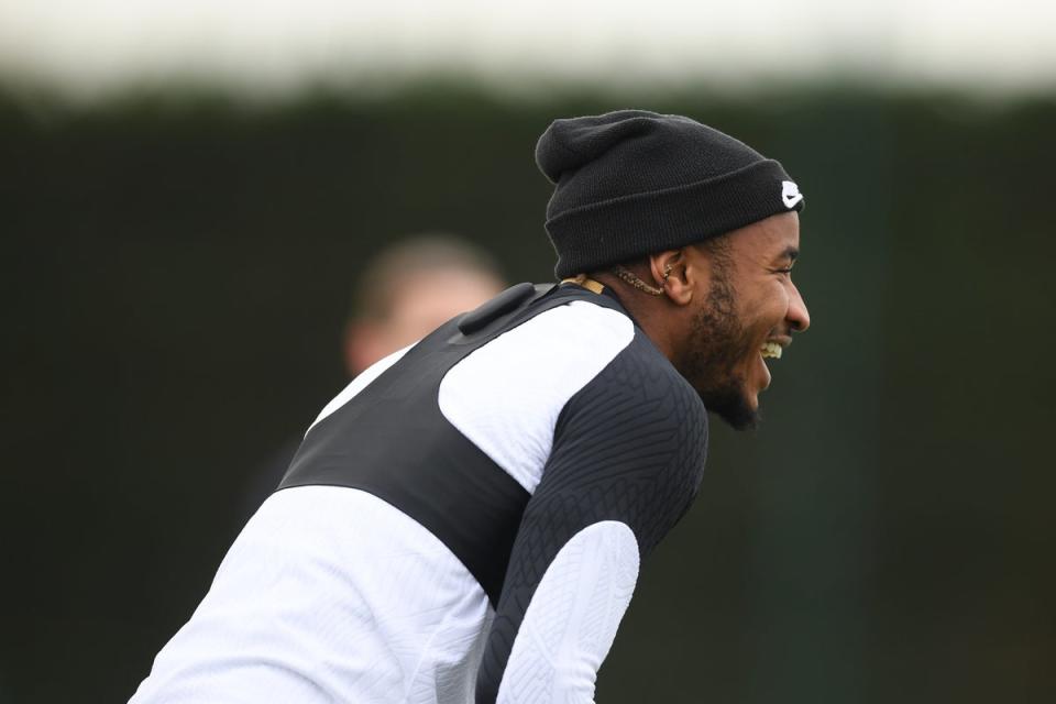 Ready to go: Christopher Nkunku has trained with Chelsea as his return looms (Chelsea FC via Getty Images)