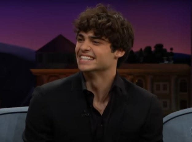 Noah Centineo tells the story of how he met James Corden and predicted his fame during a "Late Late Show" interview
