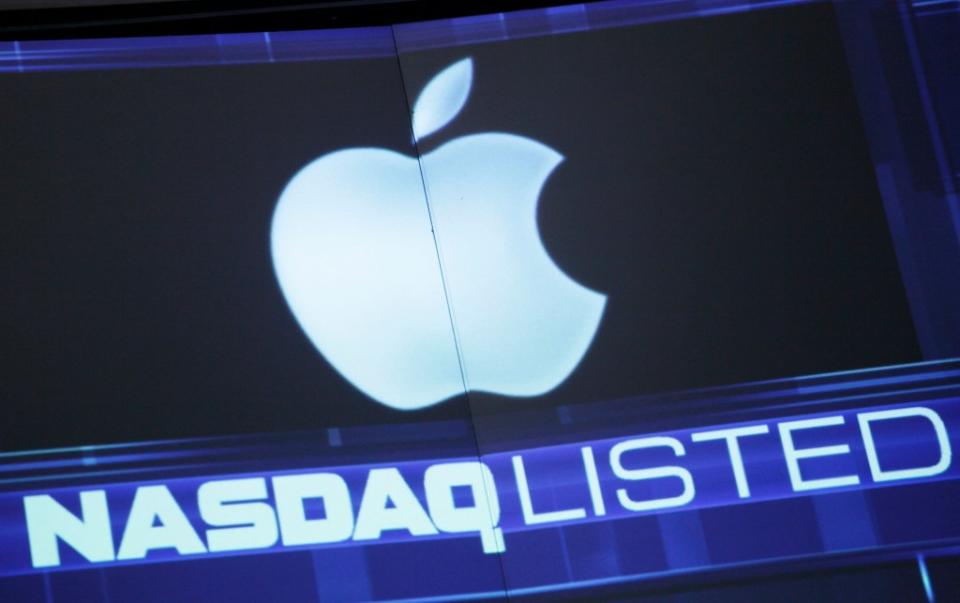 The performance of Apple’s stock has lagged behind other blue chip tech companies such as Microsoft and Nvidia. AP