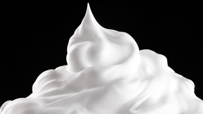 stiff peaks whipped cream