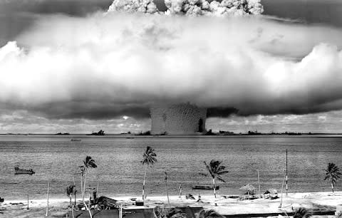 The Bikini Atoll was once a nuclear testing ground - Credit: Getty/UniversalImagesGroup