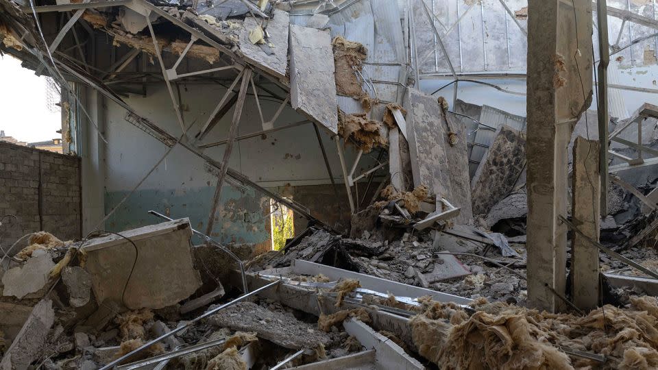 First responders conduct operations Sunday at a damaged site after a Russian attack in Kharkiv, Ukraine, the country's second-largest city. - NurPhoto/NurPhoto/NurPhoto via Getty Images