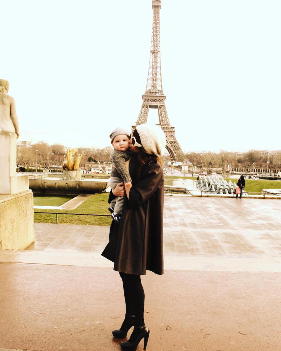 <p>Kisses with kiddos in front of the Eiffel Tower makes for a cool photo op — just ask Nicole Richie. For her son Sparrow’s birthday in 2015, when he turned 6, she shared a flashback of her baby when he was still a tot. (Photo: <a rel="nofollow noopener" href="https://www.instagram.com/p/7bVOjCpuir/?taken-by=nicolerichie&hl=en" target="_blank" data-ylk="slk:Nicole Richie via Instagram;elm:context_link;itc:0;sec:content-canvas" class="link ">Nicole Richie via Instagram</a>)<br><br></p>