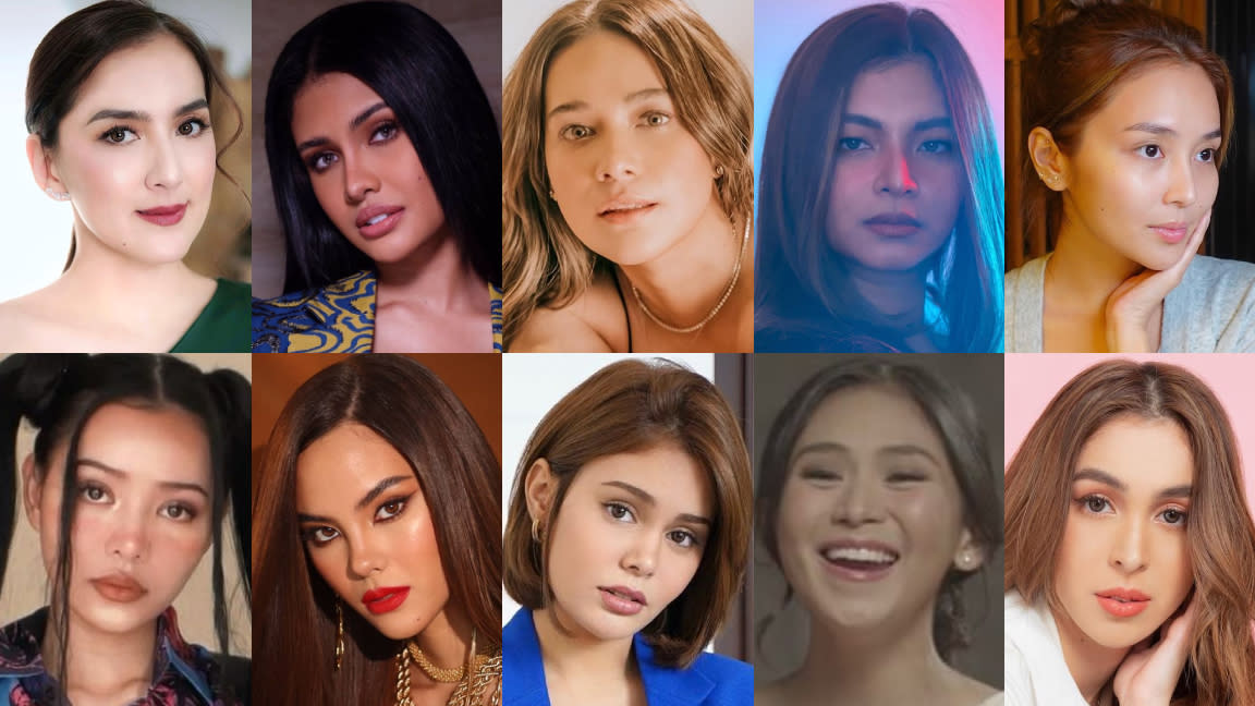Top 10 most-searched female celebrities in 2021. (Source: Yahoo Philippines)