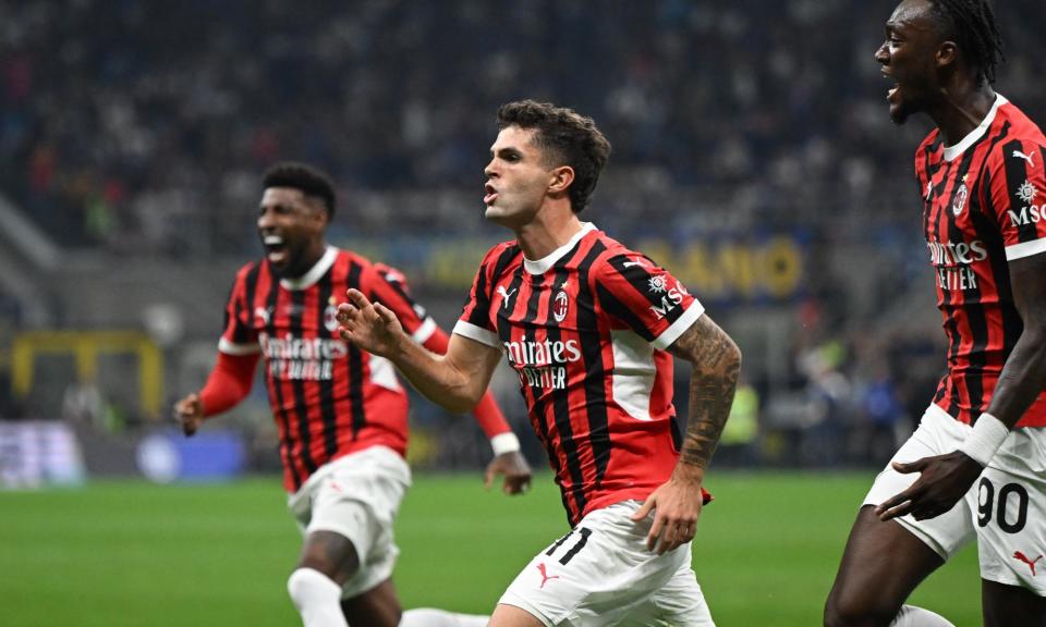 <span>Christian Pulisic has been in brilliant form for Milan this season. </span><span>Photograph: Tiziano Ballabio/NurPhoto/REX/Shutterstock</span>