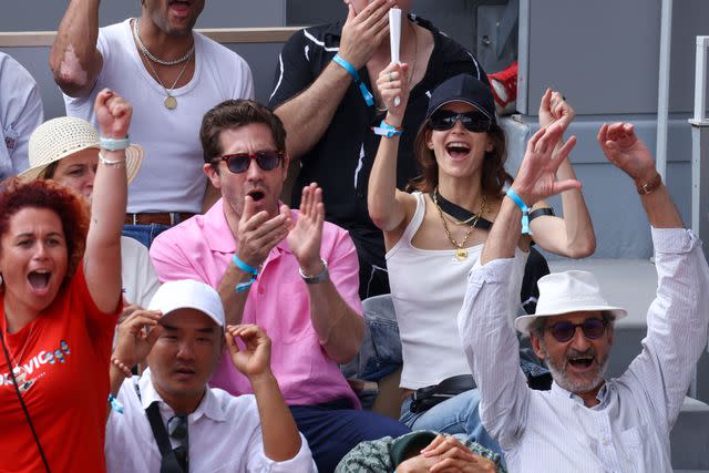 <p>Pierre Suu/WireImage</p> Jake Gyllenhaal and Jeanne Cadieu