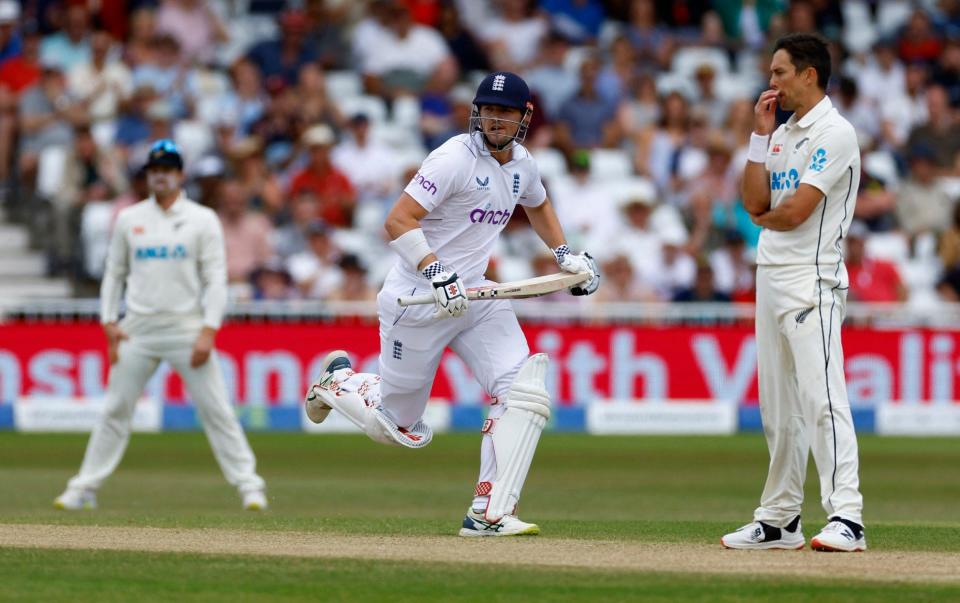 Lees in action at Trent Bridge - REUTERS