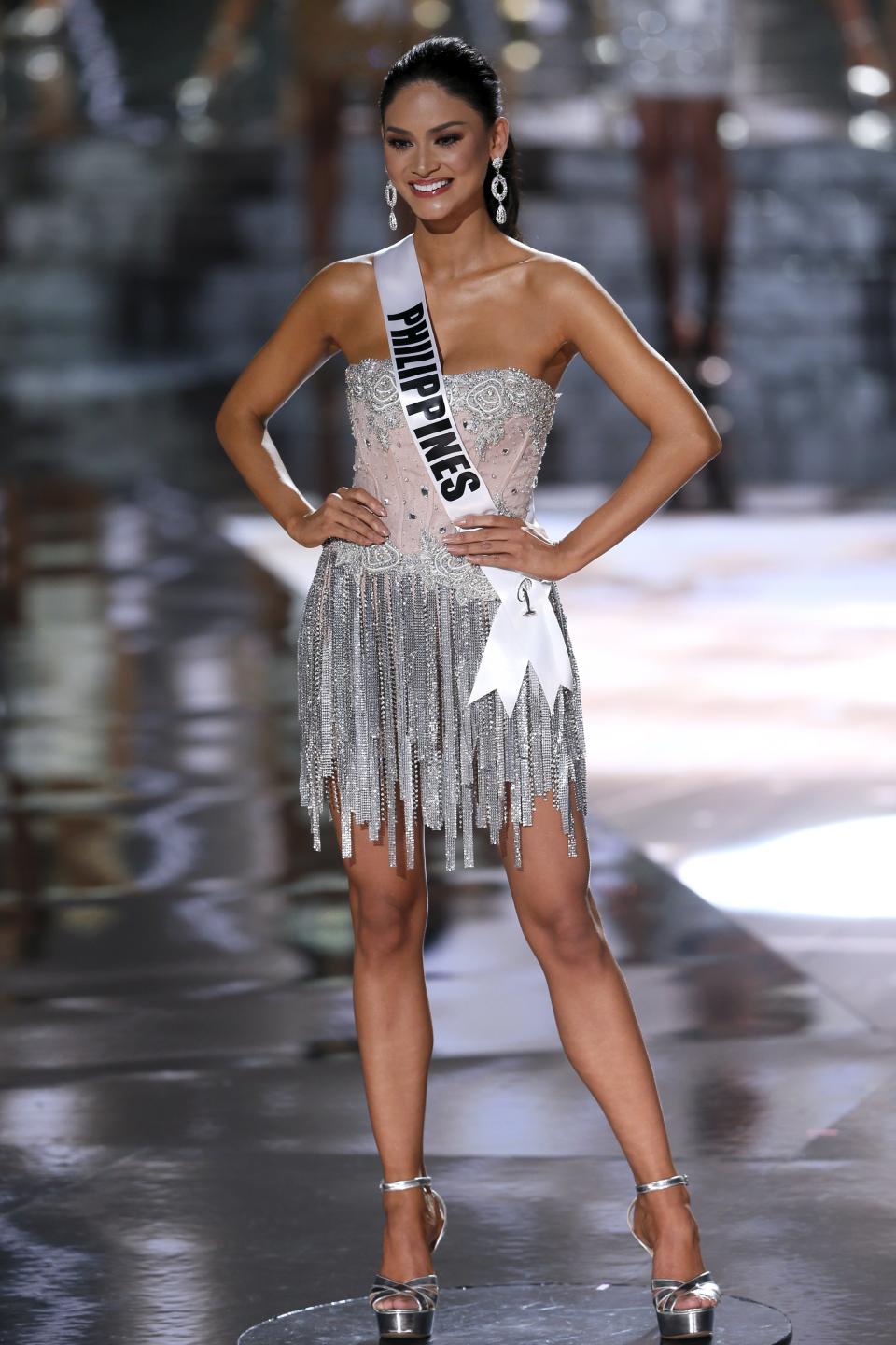 Miss Philippines Pia Alonzo Wurtzbach poses after being named as a finalist during the 2015 Miss Universe Pageant in Las Vegas