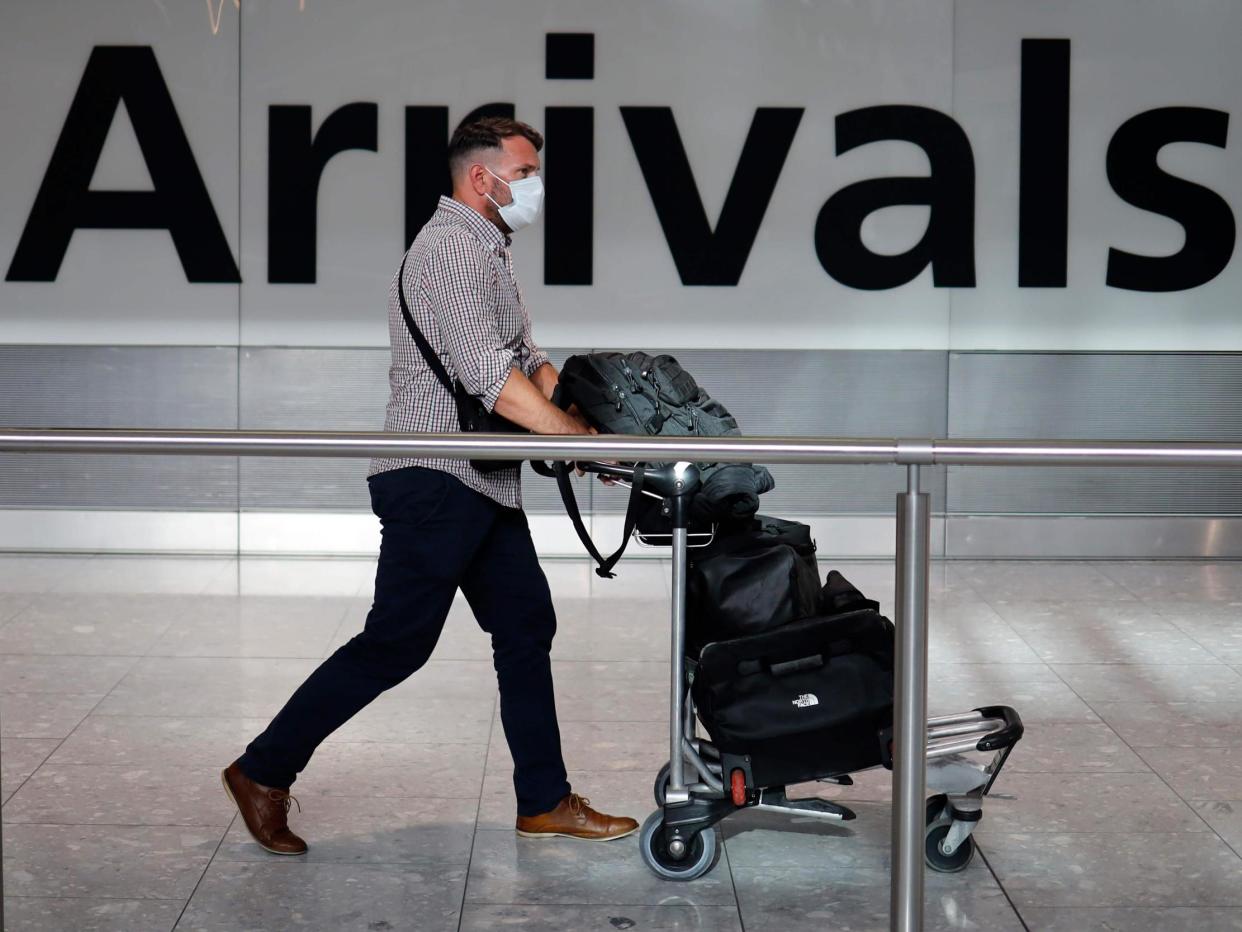 From 8 June, travellers arriving in the UK face 14 days of self-isolation: AFP via Getty Images