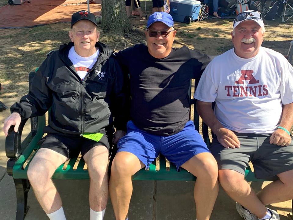 Phil Barnes of Duncan, Dick Villaflor of Deer Creek and Skip Griese of Ada are legendary figures in Oklahoma high school tennis.
