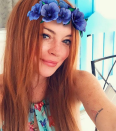 <p>“Fake Flowers. Real FreckleFace,” Lilo captioned this pic of her sun-kissed look.<br>(Photo: <a rel="nofollow noopener" href="https://www.instagram.com/p/BYGnXLkAPro/?taken-by=lindsaylohan" target="_blank" data-ylk="slk:Lindsay Lohan via Instagram;elm:context_link;itc:0;sec:content-canvas" class="link ">Lindsay Lohan via Instagram</a>)<br><br></p>