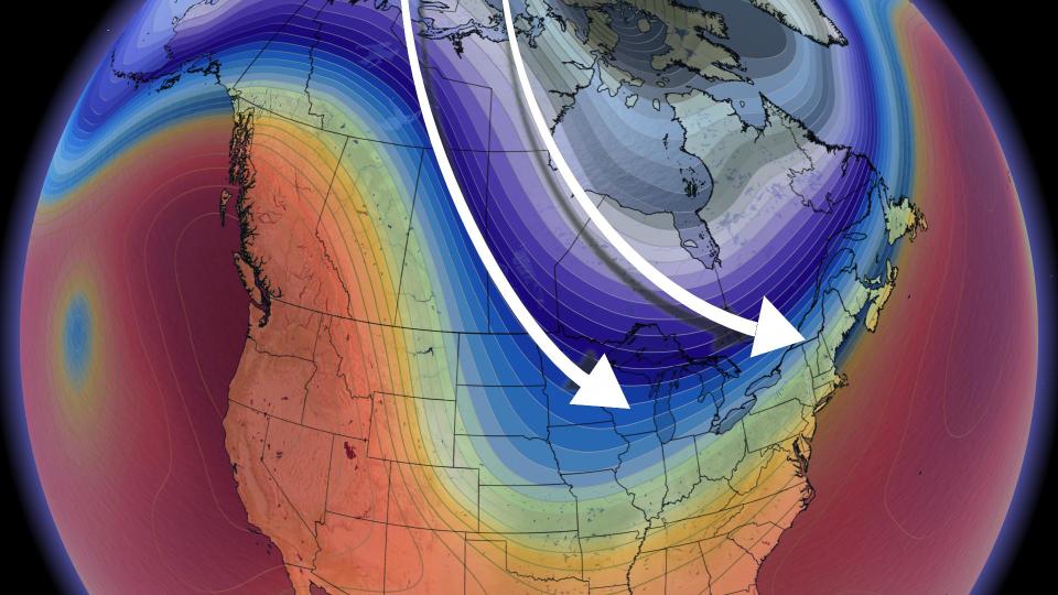 Typhoon teleconnections usher in polar flow to Canada