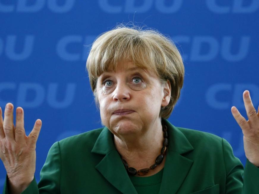 Merkel distressed