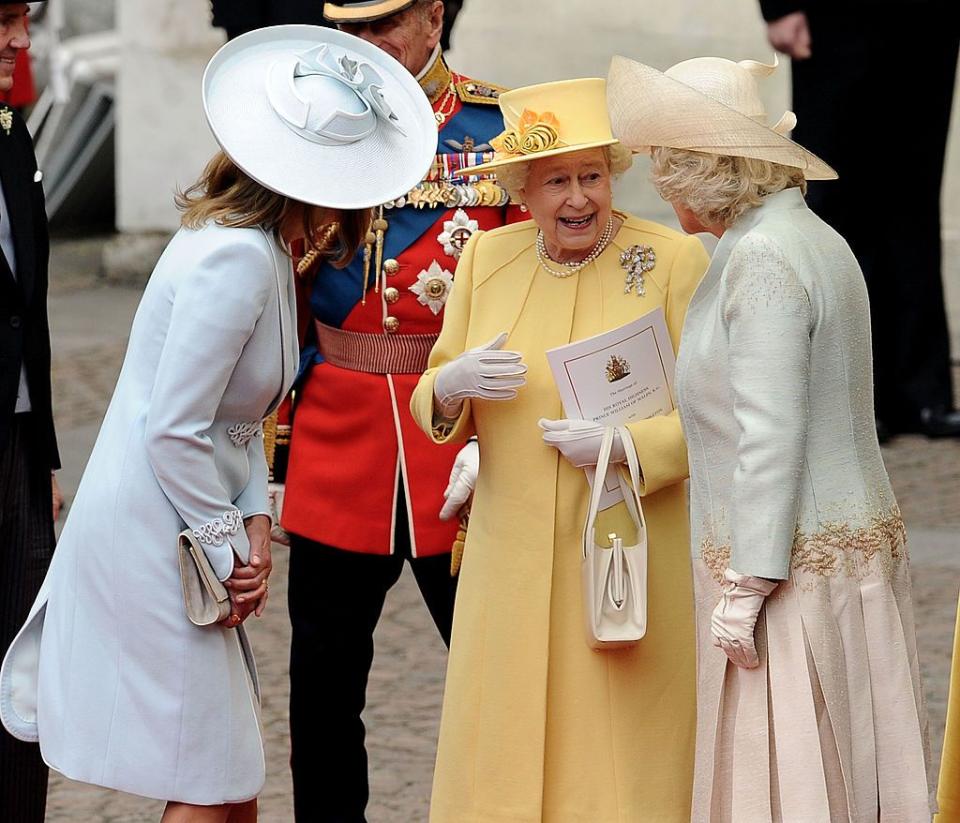 The lunchtime reception was twice the size of their nighttime celebration.