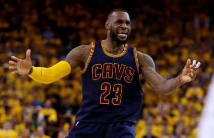 As a Cavalier, LeBron James is 0-5 in the NBA Finals. (Getty Images) 