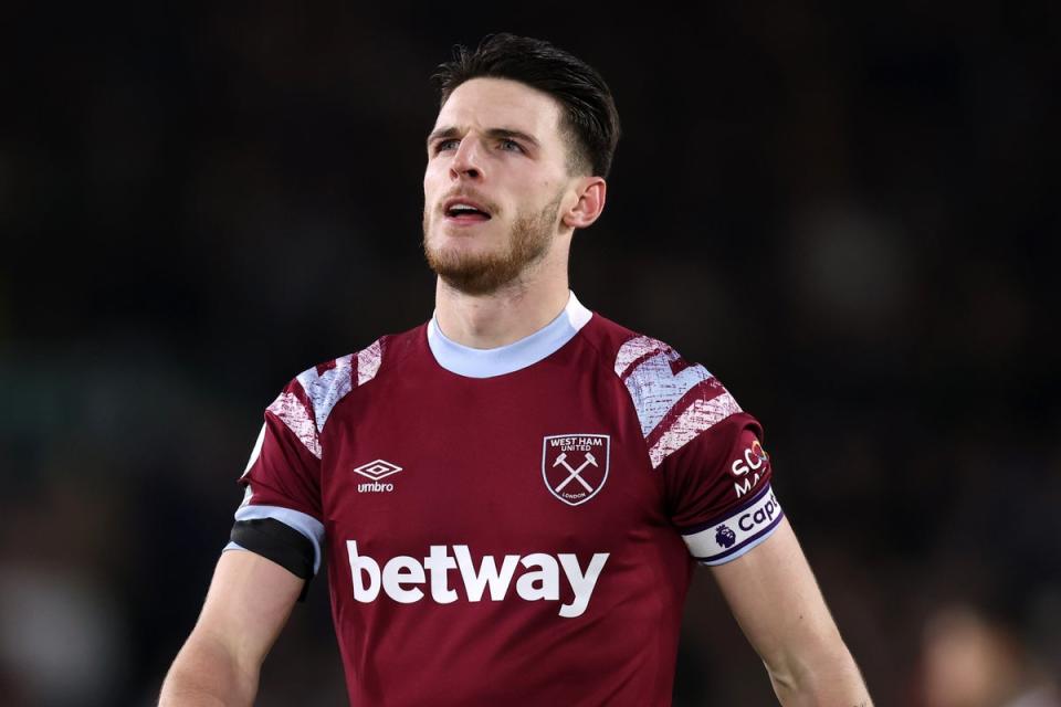 Big ambitions: Noble would not begrudge a West Ham exit for former team-mate Declan Rice (Getty Images)