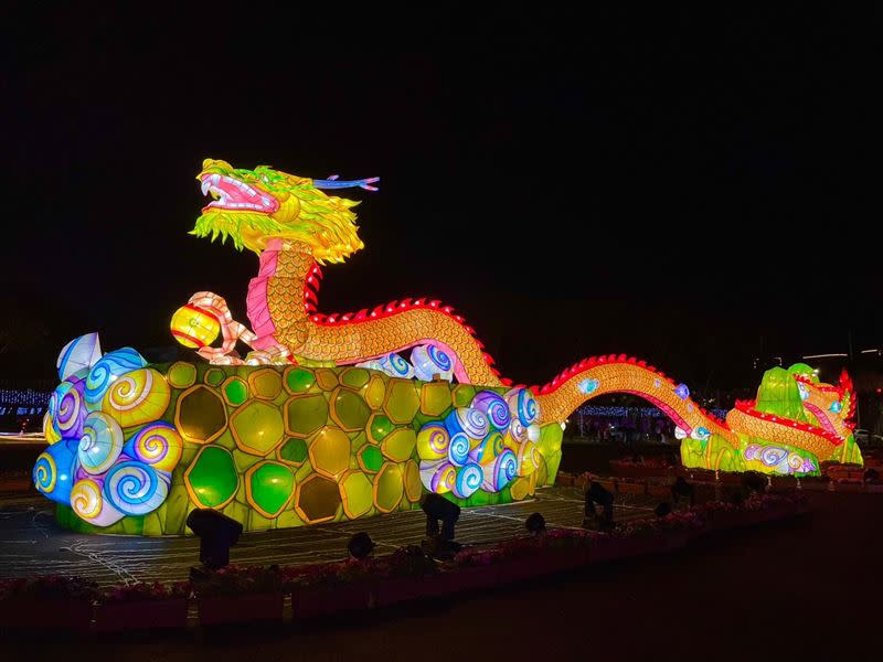 2024台灣燈會在台南，夜晚景象。（圖／觀光署提供）