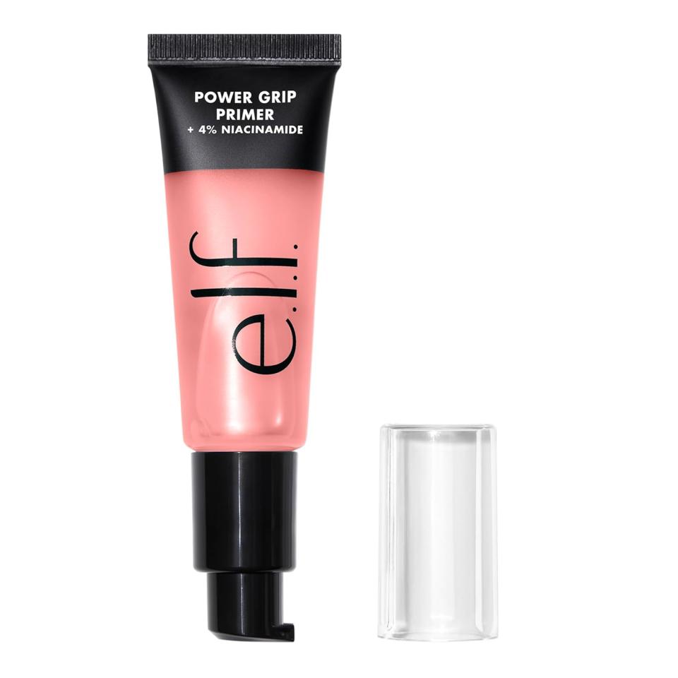 pink bottle of elf foundation