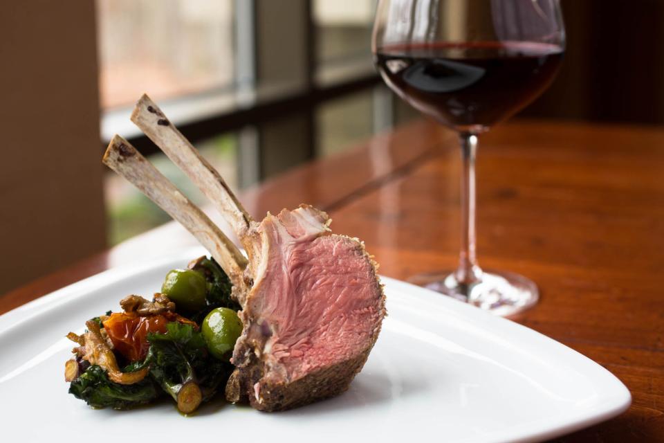 lamb dish at The Lodge at Woodloch