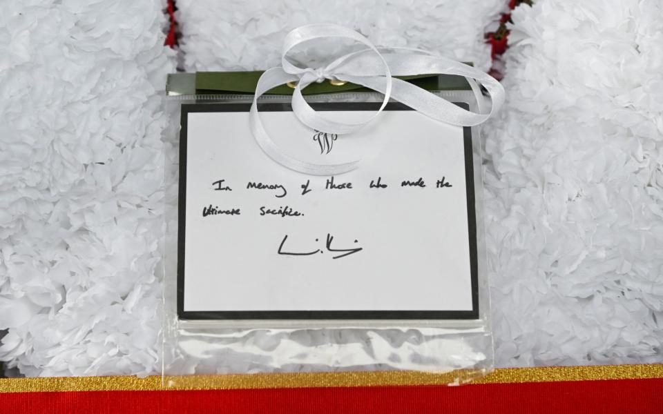 William's message on the Tomb - Toby Melville/Reuters