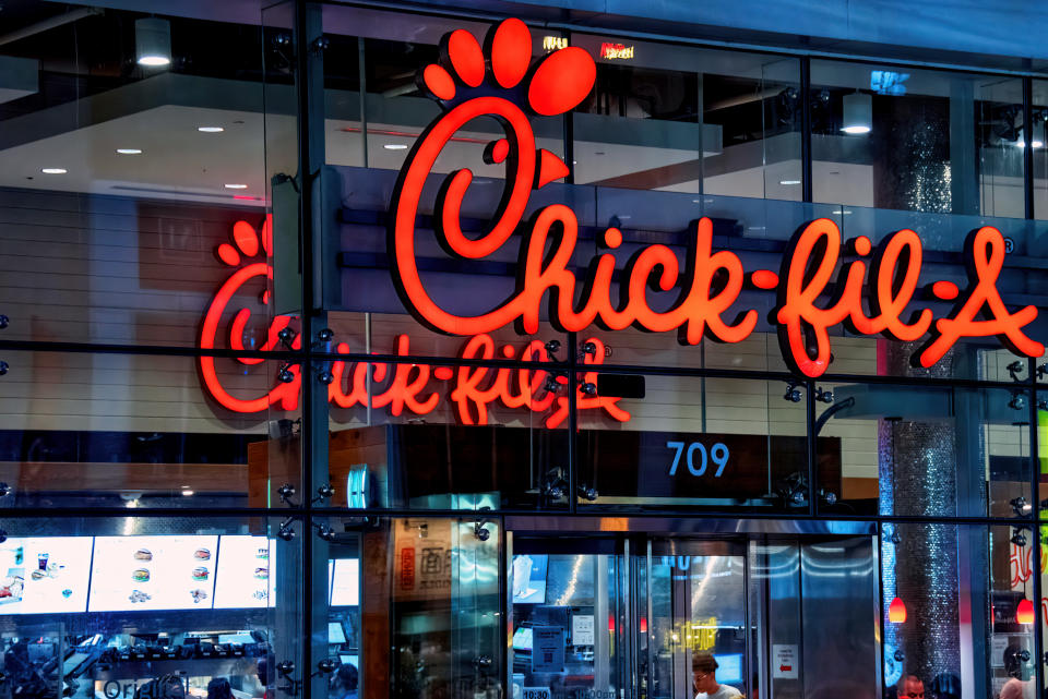 Chick-fil-A早在1946年於佐治亞州創立，其名字意指雞柳Chicken fillet。（Getty Images）