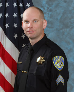 In this undated photo released by Bay Area Rapid Transit shows police Sgt. Tom Smith. Authorities say the BART police officer was shot and killed by a fellow officer while searching an apartment looking for a laptop and other stolen items on Tuesday Jan. 21, 2014 in Dublin, Calif. (AP Photo/Bay Area Rapid Transit)