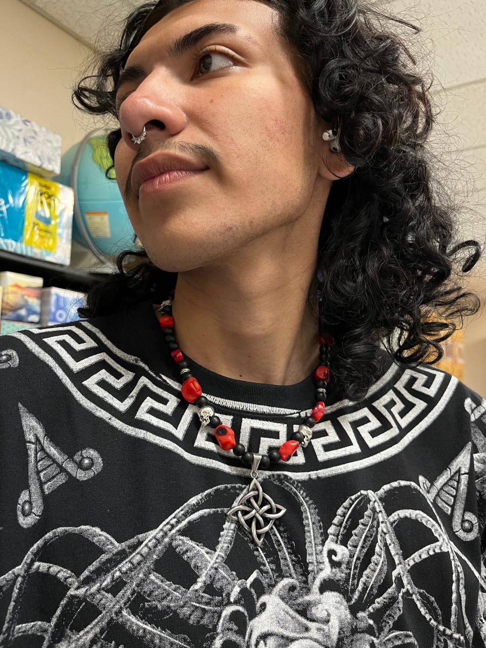 Powell High School student Jair Limon has shown a flair for jewelry making and fashion.