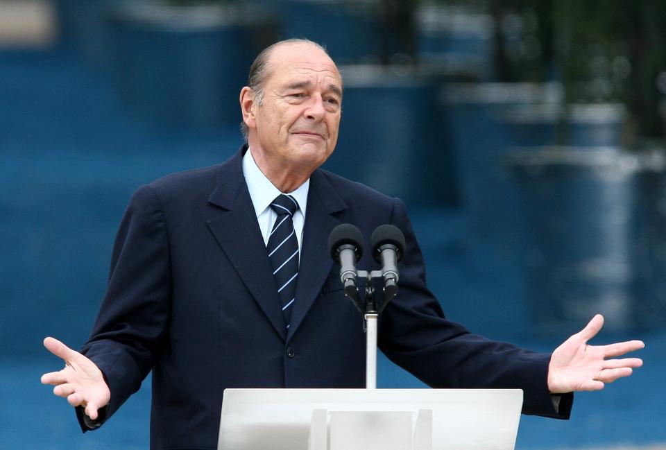 French President Jacques Chirac