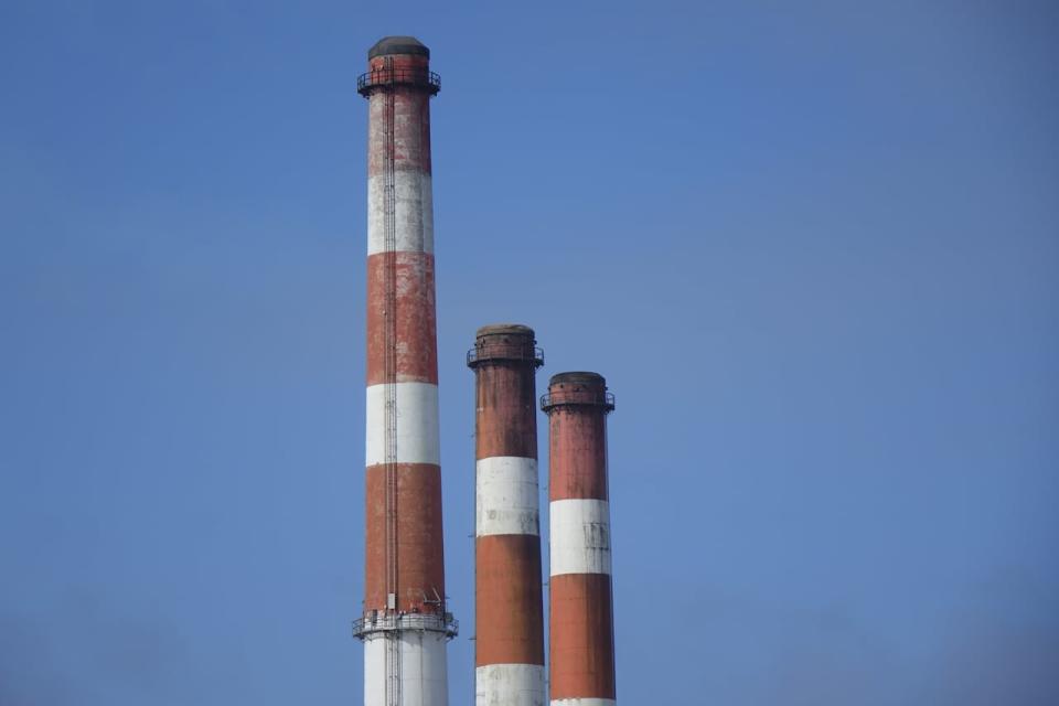 The smokestacks of the Holyrood Thermal Generating Station, last March. Newfoundland and Labrador Hydro is studying the possibility of building a new fossil-fuel-burning turbine to meet an expected spike in electricity demand.