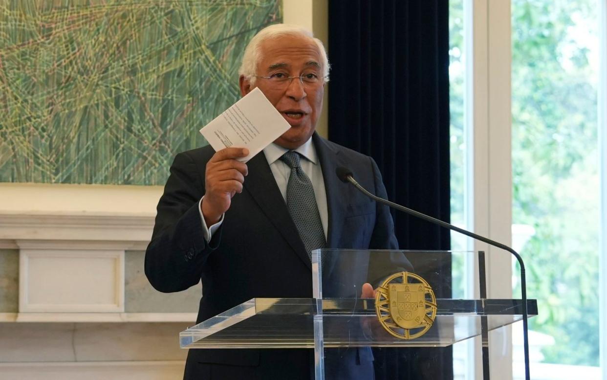 Antonio Costa announces his resignation as prime minister of Portugal