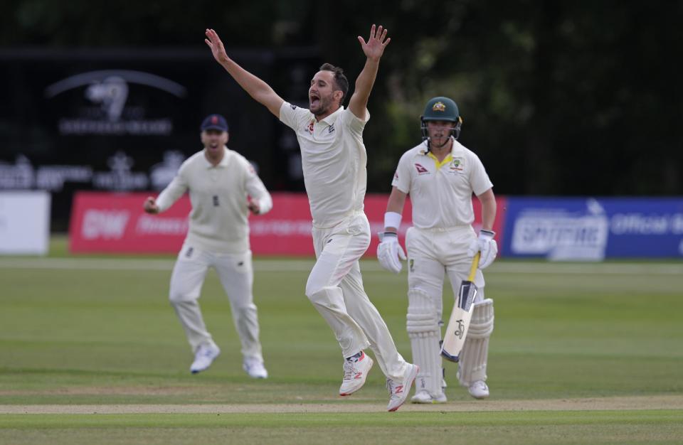 Lewis Gregory on England Lions duty in Australia (Getty Images)