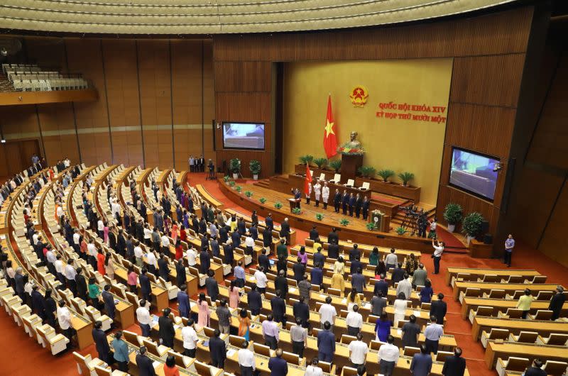 Pham Minh Chinh swears in as Vietnam's Prime Minister at an official ceremony in Hanoi