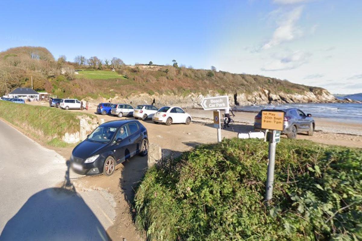 Maenporth beach car park near Falmouth (Pic: Google Maps)