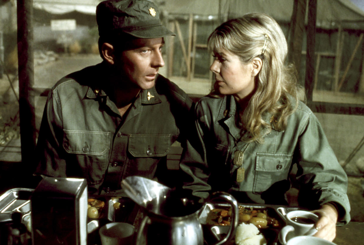 Frank Burns (Larry Linville) and Margaret (Swit) in an early episode of M*A*S*H. (Photo: 20thCentFox/Courtesy Everett Collection)