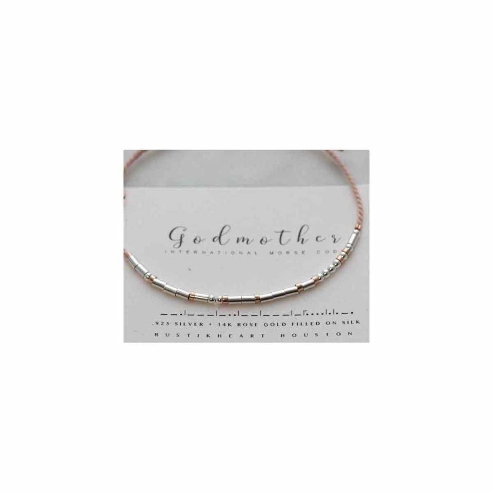 Godmother Morse Code Bracelet